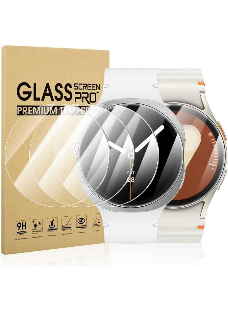 Diruite 4-Pack Screen Protector for Samsung Galaxy Watch 7/6/5/4/FE - Tempered Glass for 37mm Devices - Image 1